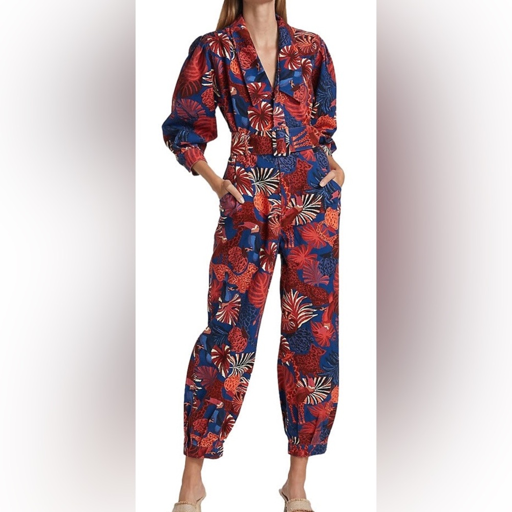 Farm Rio Tropical Print Jumpsuit